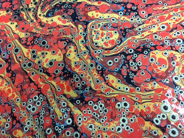 Tiger Eye Marbled Paper by Dea Sasso
